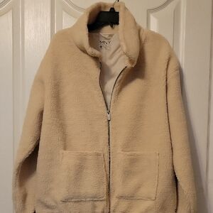 Women's Beige Teddy Jacket